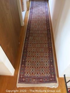 Hand Woven Long Runner Area Rug; 30 x 196"