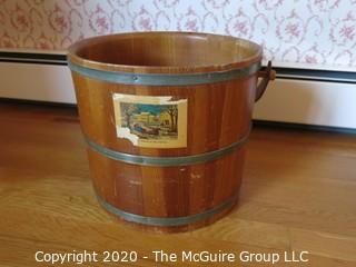 Wooden Bucket with Handle