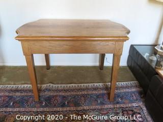 Oak Side Table; 29 x 43 x 28" tall