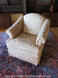 Upholstered Two Seat Couch Sofa and matching Chair; Thomasville; 86 x 34 x 18 1/2" seat height