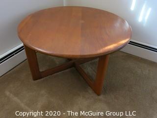 Round Wooden Table; 36" diameter x 18 1/2" tall