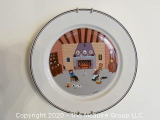 Villeroy & Boch Design Naif Plate Fireplace Scene