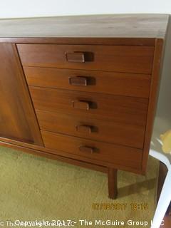 Mid Century Modern Teak Credenza by Nils Jonsson for Hugo Troeds; Sweden; 67W x 16 1/2D x 30 3/4"T