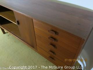 Mid Century Modern Teak Credenza by Nils Jonsson for Hugo Troeds; Sweden; 67W x 16 1/2D x 30 3/4"T