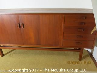 Mid Century Modern Teak Credenza by Nils Jonsson for Hugo Troeds; Sweden; 67W x 16 1/2D x 30 3/4"T