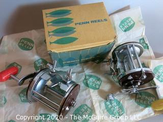 (2) Vintage PENN 500M Saltwater Fishing Reels; 1 with original box