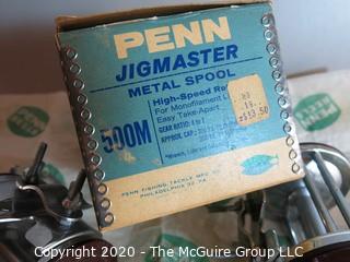 (2) Vintage PENN 500M Saltwater Fishing Reels; 1 with original box