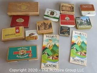 Collection including Cigar and Cigarette Tins 