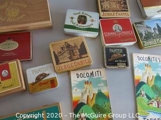 Collection including Cigar and Cigarette Tins 