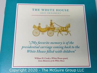 2001 White House Official Holiday Ornament - in box