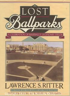 Book Titles: including "Lost Ballparks" by Lawrence S. Ritter