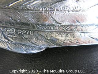 Pair of Weidlich Bros Wb Mfg #2275 Silver Plated Pheasants, Measures approximately 13" long  As is, some missing feet.