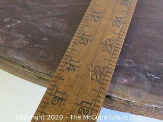 Asian Hand Carved Wooden Tray with Inlaid Mother of Pearl Decoration.  Measures approximately 23 1/2" x 14 1/2"