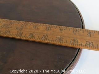 Asian Hand Carved Wooden Tray with Inlaid Mother of Pearl Decoration.  Measures approximately 23 1/2" x 14 1/2"