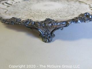 Group of Three Silver Plated Serving Trays