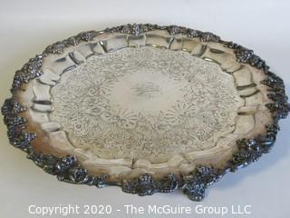 Group of Three Silver Plated Serving Trays