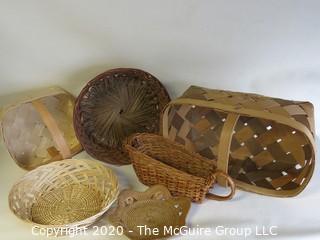 Six Woven Baskets