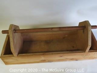 Hand Made Tool Carrier. Measures approximately 27" X 9"