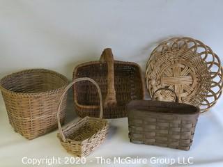 Set of 5 Woven Baskets