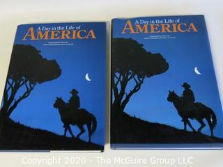 Set of 2 "A Day in the Life of America", Photography books, 1986 Edition