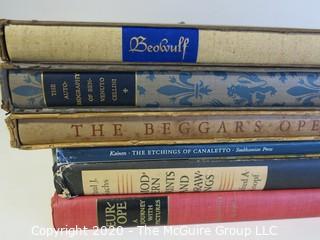 Set of 6 Hardcover Books, Including Slip Covered Editions