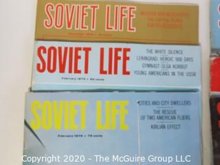 6 Soft Cover Periodicals from the 1970's: Including Soviet Life and China Pictorial