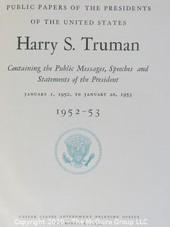 Hard Cover Copy of Public Papers Of President Harry S. Truman