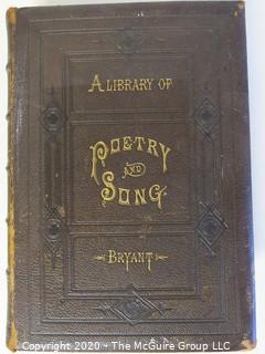 Hard Cover of Poetry and Song by Bryant