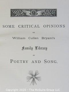 Hard Cover of Poetry and Song by Bryant