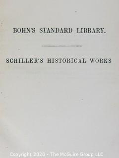 Five Volume Set - The Works of Frederick Schiller, 1881