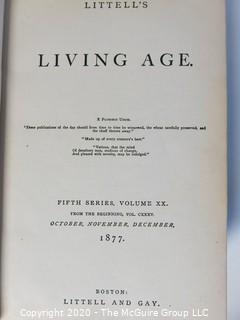 Littell's Living Age, 1877.  Some damage to cover.