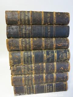 39 Volume Set of Littell's Living Age.  Some cover and spine damage.  