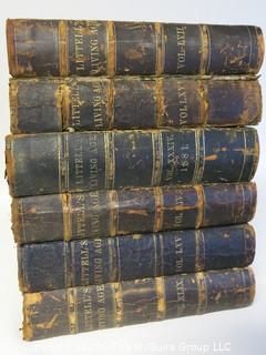 39 Volume Set of Littell's Living Age.  Some cover and spine damage.  