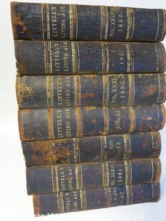 39 Volume Set of Littell's Living Age.  Some cover and spine damage.  