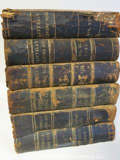 39 Volume Set of Littell's Living Age.  Some cover and spine damage.  