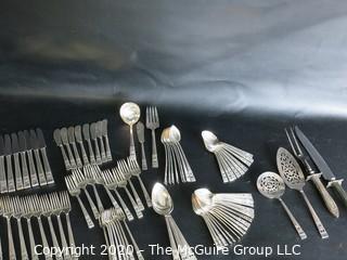 Full Set of Community Plate Silver Plate Flatware.  8 Place Settings and Serving Pieces