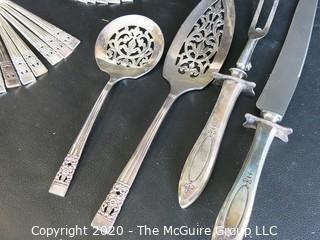 Full Set of Community Plate Silver Plate Flatware.  8 Place Settings and Serving Pieces