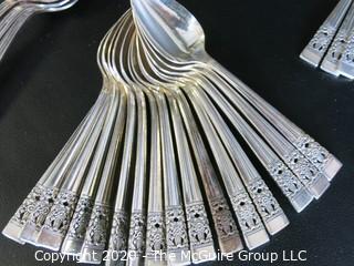 Full Set of Community Plate Silver Plate Flatware.  8 Place Settings and Serving Pieces