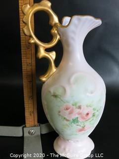 Three pieces of Hand Painted Limoges Porcelain.  Signed by Artist. Measures Approximately 8 1/2".