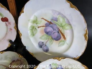 Set of 15 Hand Painted Hutschenreuther Selb LHR Bavarian China Plates. Signed by Artist.