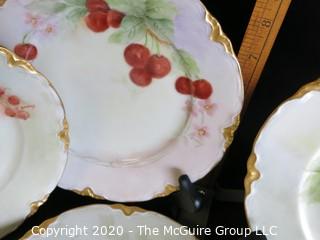 Set of 15 Hand Painted Hutschenreuther Selb LHR Bavarian China Plates. Signed by Artist.