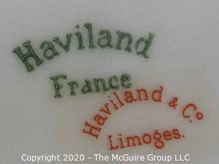 Four Haviland Limoges Hand Painted Porcelain Plates