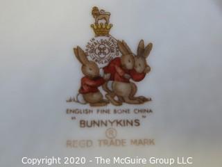 Three Pieces of Royal Doulton "Bunnykins" Children's China.  