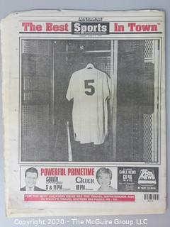 Commemorative Edition of The New York Post, Joe Dimaggio