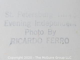 Large Format Black & White Photo Series of 6 Pictures.  Florida Prisons by Ricardo Ferro, 1975. For St. Petersburg Times Newspaper.