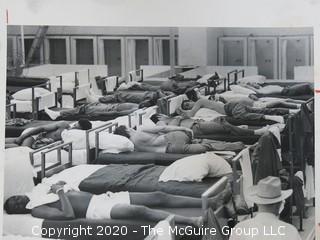 Large Format Black & White Photo Series of 6 Pictures.  Florida Prisons by Ricardo Ferro, 1975. For St. Petersburg Times Newspaper.