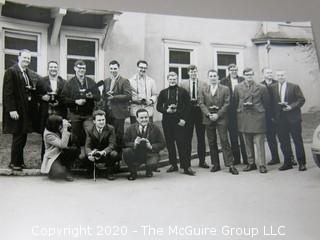 Group of Black & White Photos of Visit to Leitz Factory and Leica & Leicaflex Camera Course. Germany 1970