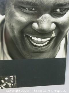 Large Format Black & White Photo, Mounted on Picture Board. Buster Mathis, circa 1960's; heavyweight boxer; by A. Rickerby