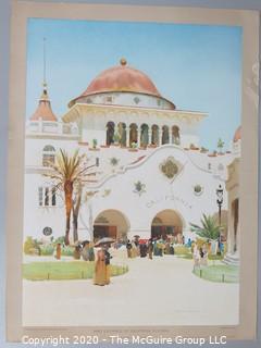 Color Print, Main Entrance of California Building, Columbian Memorial Publications Society, 1894