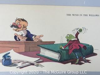 Group of Color Book Pages from Children's Literature.  Includes Wind in the Willows, Alice and Wonderland and Walt Disney